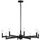 Kichler Erzo 35 1/2" Wide Black 8-Light Chandelier