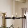 1_Kichler Erzo 35 1/2" Wide Black 8-Light Chandelier