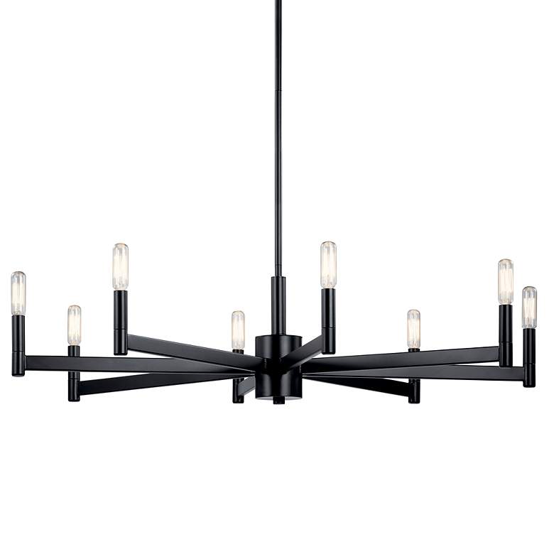 Image 3 Kichler Erzo 35 1/2" Wide Black 8-Light Chandelier more views