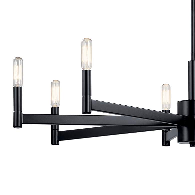Image 4 Kichler Erzo 35 1/2" Wide Black 8-Light Chandelier more views