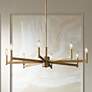1_Kichler Erzo 35 1/2" Wide Natural Brass 8-Light Chandelier