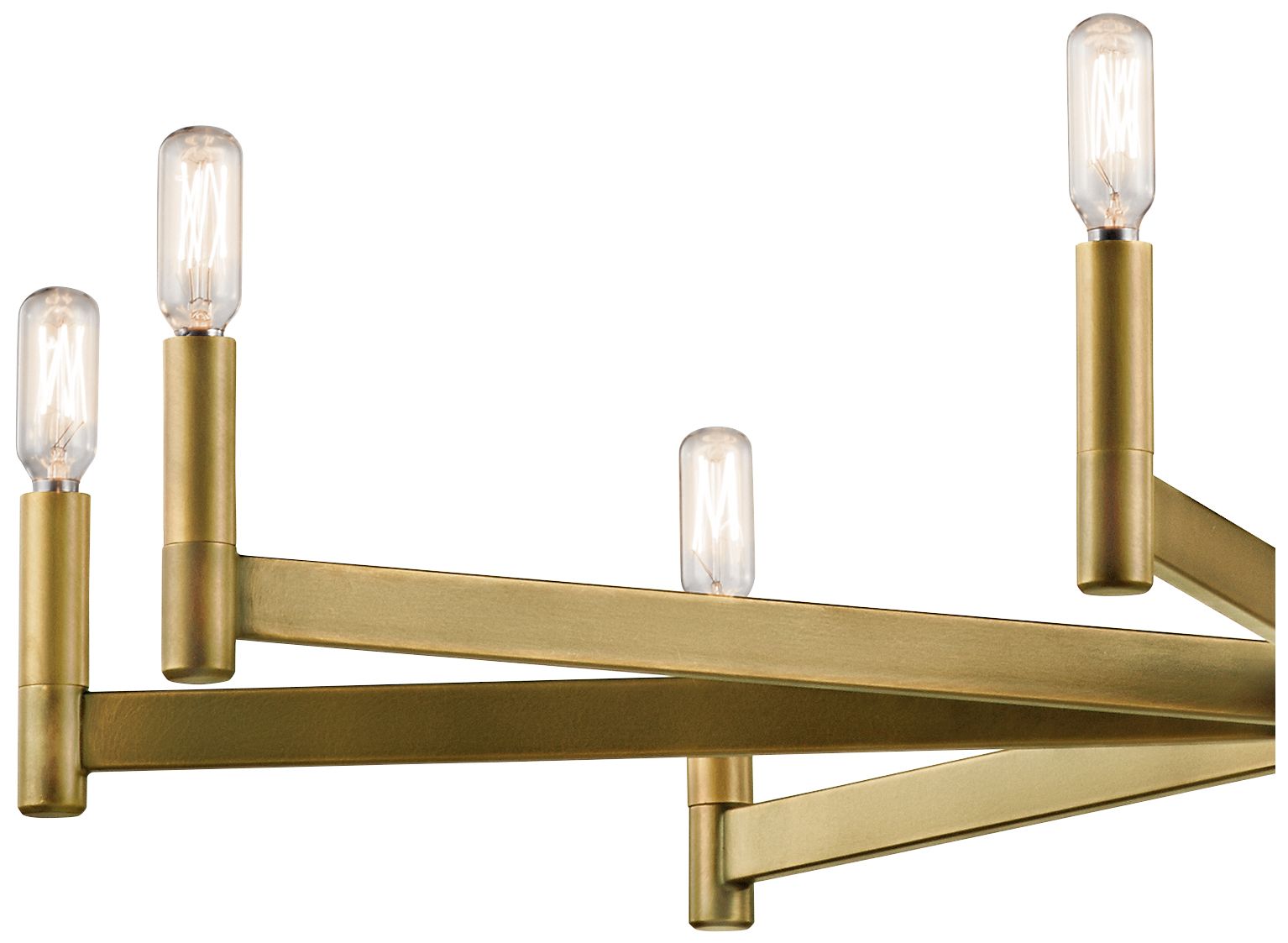 Image 5 Kichler Erzo 35 1/2" Wide Natural Brass 8-Light Chandelier more views