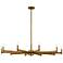 Kichler Erzo 48" Wide Natural Brass 10-Light Chandelier