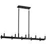 Kichler Erzo 50" Wide Black 10-Light Linear Chandelier