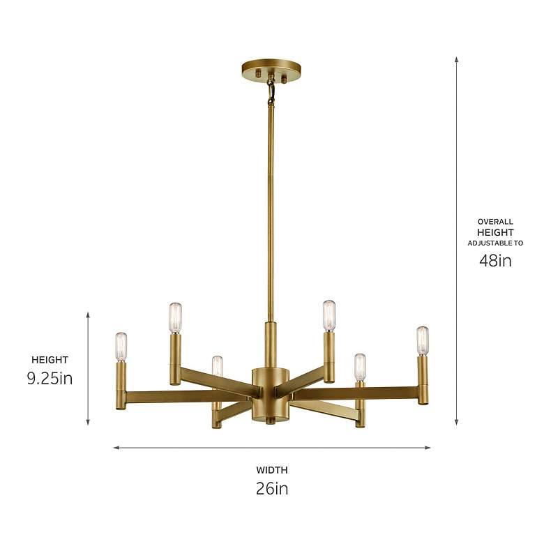 Image 4 Kichler Erzo Chandelier 6 Light more views
