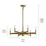 4_Kichler Erzo Chandelier 6 Light more views