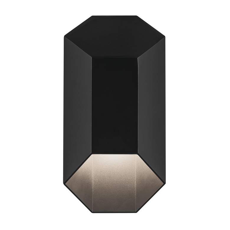 Image 5 Kichler Estella 12" LED Modern Black Dark Sky Outdoor Wall Light more views