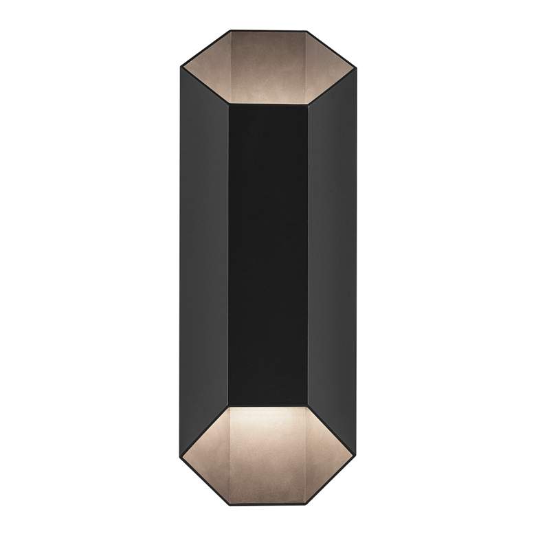Image 5 Kichler Estella 16 1/2" High Black LED Outdoor Wall Light more views