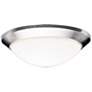 Kichler Etched Glass Dome Nickel 14" Wide Ceiling Light