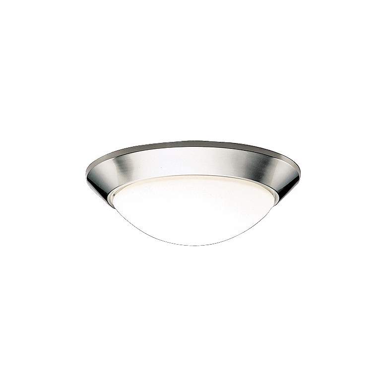 Image 1 Kichler Etched Glass Dome Nickel 16 1/2 inch Wide Ceiling Light