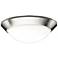 Kichler Etched Glass Dome Nickel 16 1/2" Wide Ceiling Light