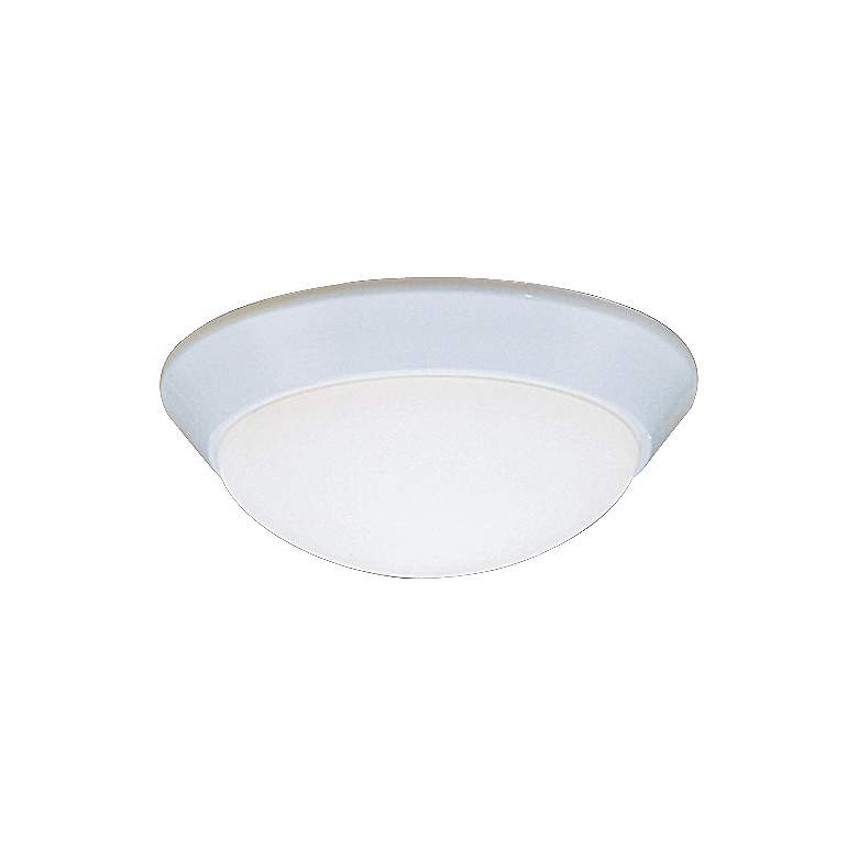 Image 1 Kichler Etched Glass Dome White 10 inch Wide Ceiling Light