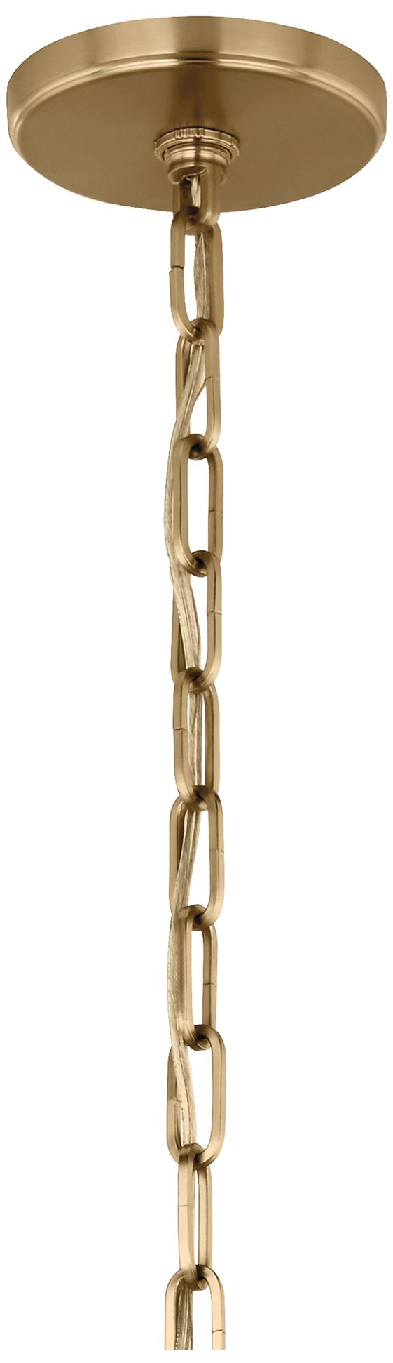 Image 5 Kichler Etcher 13" 1-Light Pendant in Heritage Green and Champagne Bronze more views