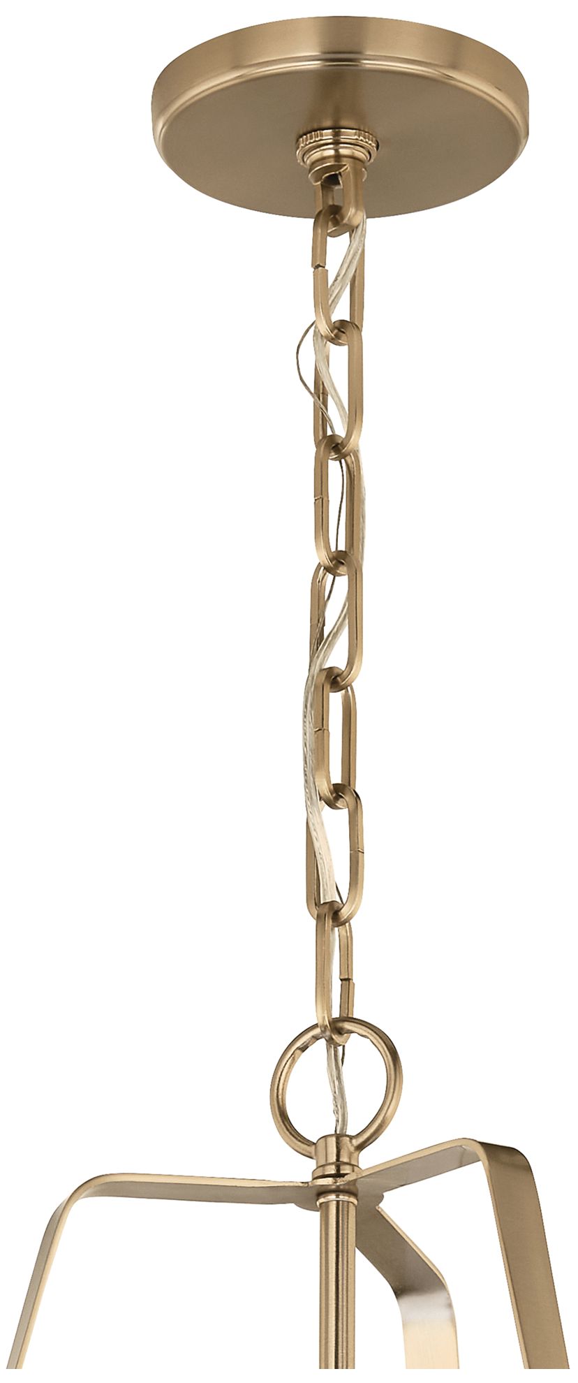 Image 5 Kichler Etcher 18" 2-Light Greige and Champagne Bronze Pendant w/Diffuser more views