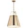 Kichler Etcher 18" Wide Modern 2-Light Champagne Bronze Pendant