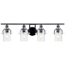 Image5 of Kichler Everett 34" Wide 4-Light Industrial Modern Bath Fixture more views