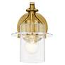 Thumbnail4 of Kichler Everett 9.25" High Brass and Clear Glass Wall Sconce more views
