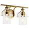 Kichler Everett 9 1/2"H Brushed Brass 2-Light Wall Sconce