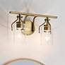 1_Kichler Everett 9 1/2"H Brushed Brass 2-Light Wall Sconce