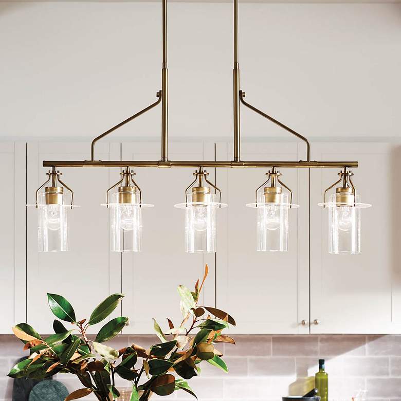 Image 7 Kichler Everett Linear Chandelier 5Lt more views