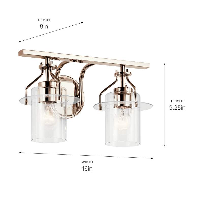Image 5 Kichler Everett Polished Nickel Bath 2Lt more views