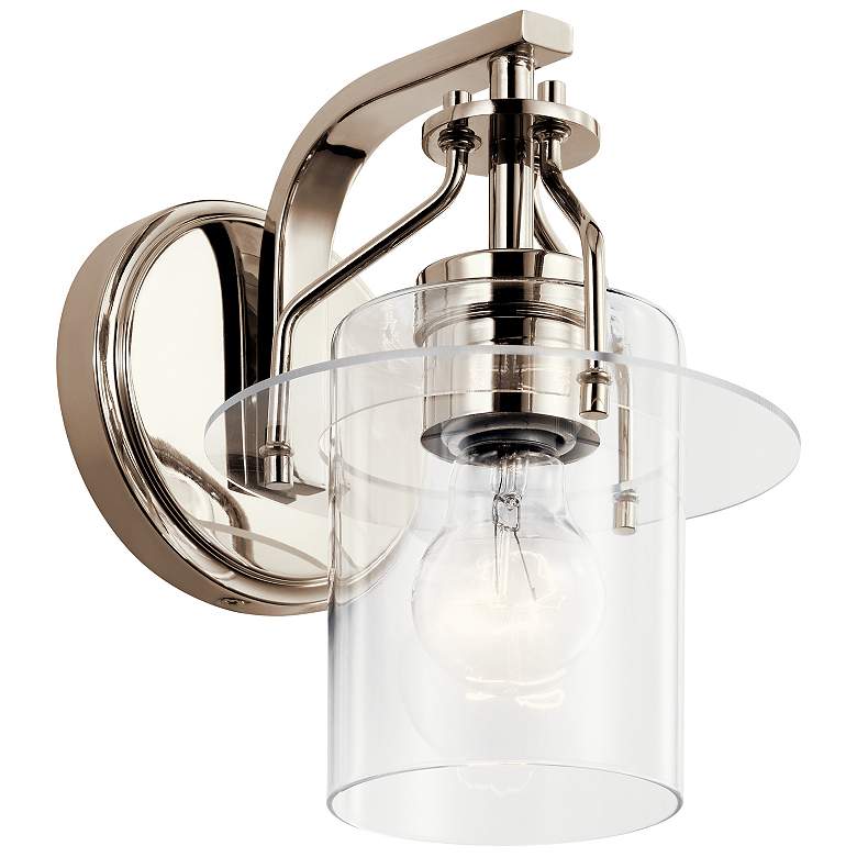 Image 1 Kichler Everett Polished Nickel Wall Sconce 1Lt