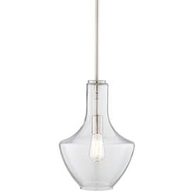 Image3 of Kichler Everly 10 1/2" Wide Brushed Nickel Mini Pendant