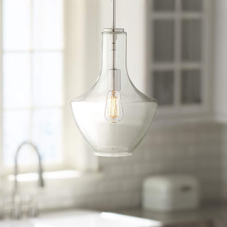 Image 2 Kichler Everly 10 1/2" Wide Brushed Nickel Mini Pendant