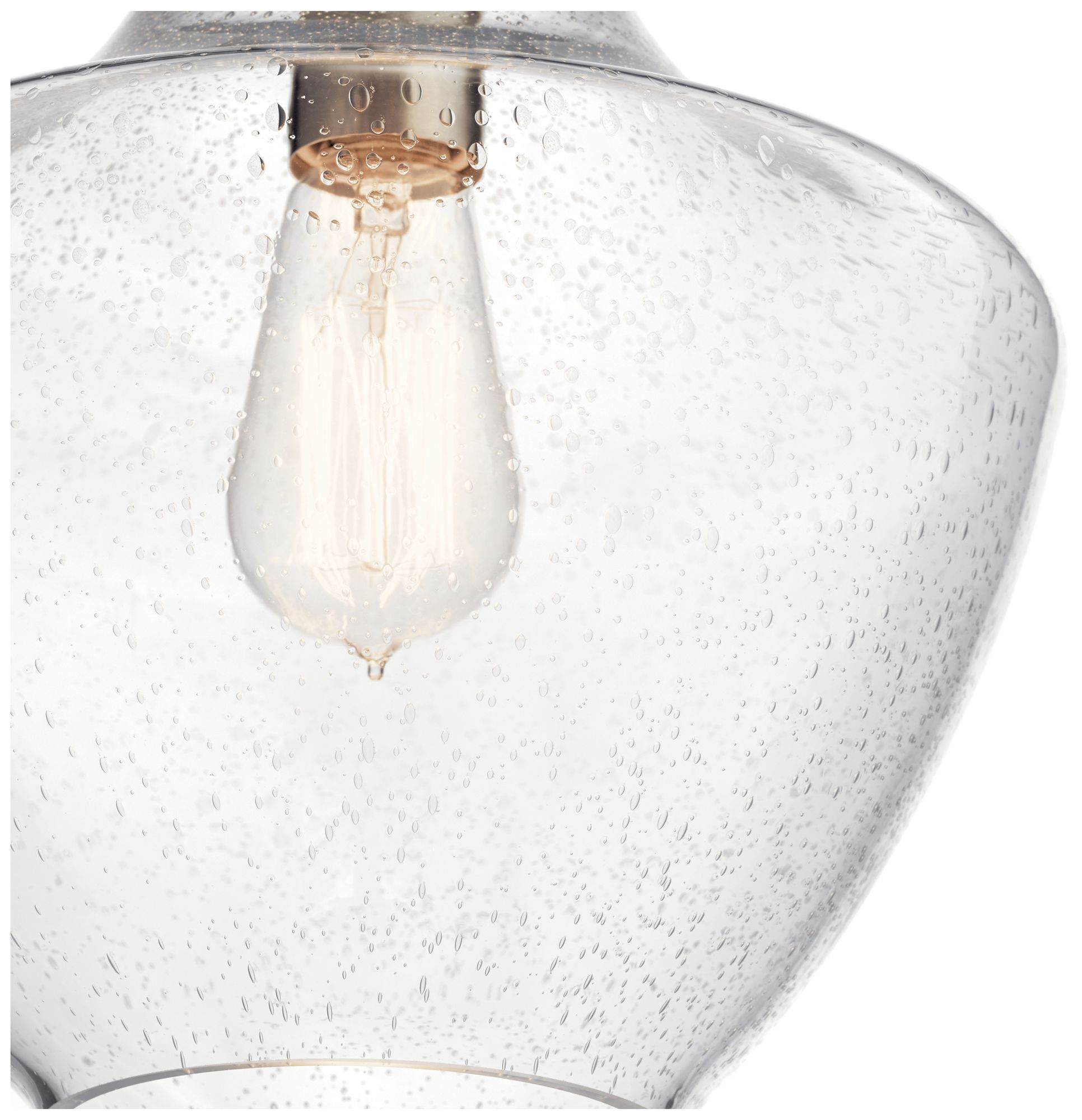 Kichler Everly 10 1/2" Wide Brushed Nickel Mini Pendant in scene