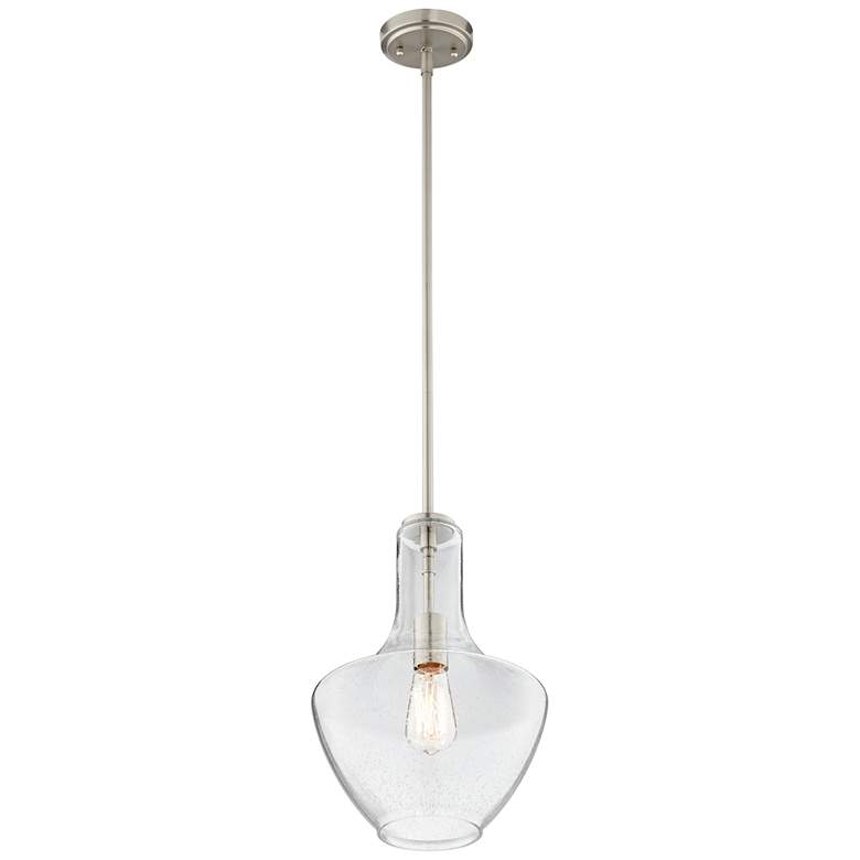 Image 6 Kichler Everly 10 1/2 inch Wide Brushed Nickel Pendant Light more views