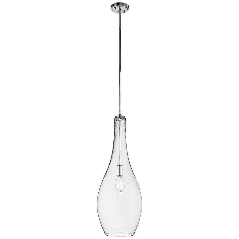 Image 2 Kichler Everly 10 1/2" Wide Clear Glass Mini Pendant