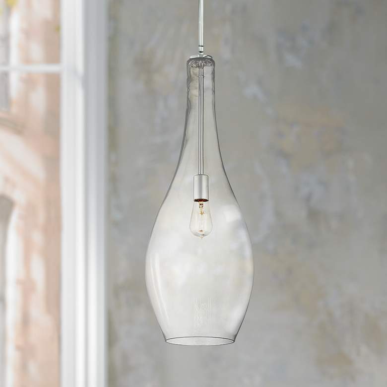 Image 1 Kichler Everly 10 1/2" Wide Clear Glass Mini Pendant