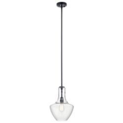 Kichler Everly™ 10 1/2"W Black Bell Mini Pendant Light
