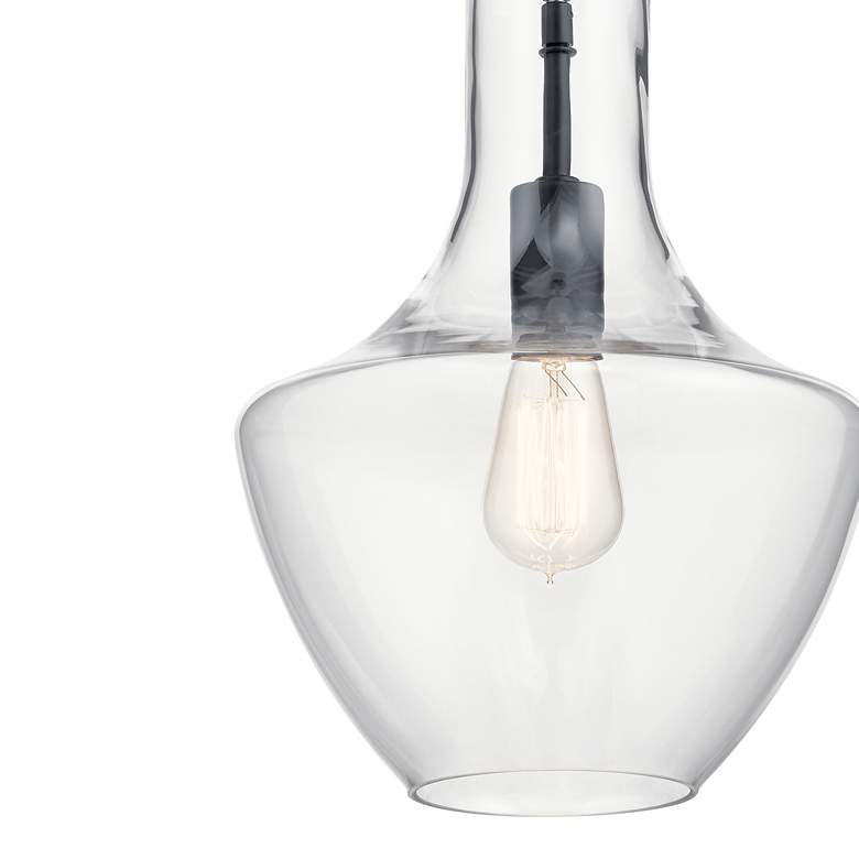 Image 3 Kichler Everly™ 10 1/2"W Black Bell Mini Pendant Light more views
