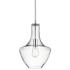 Kichler Everly 10 1/2"W Chrome and Clear Glass Mini Pendant