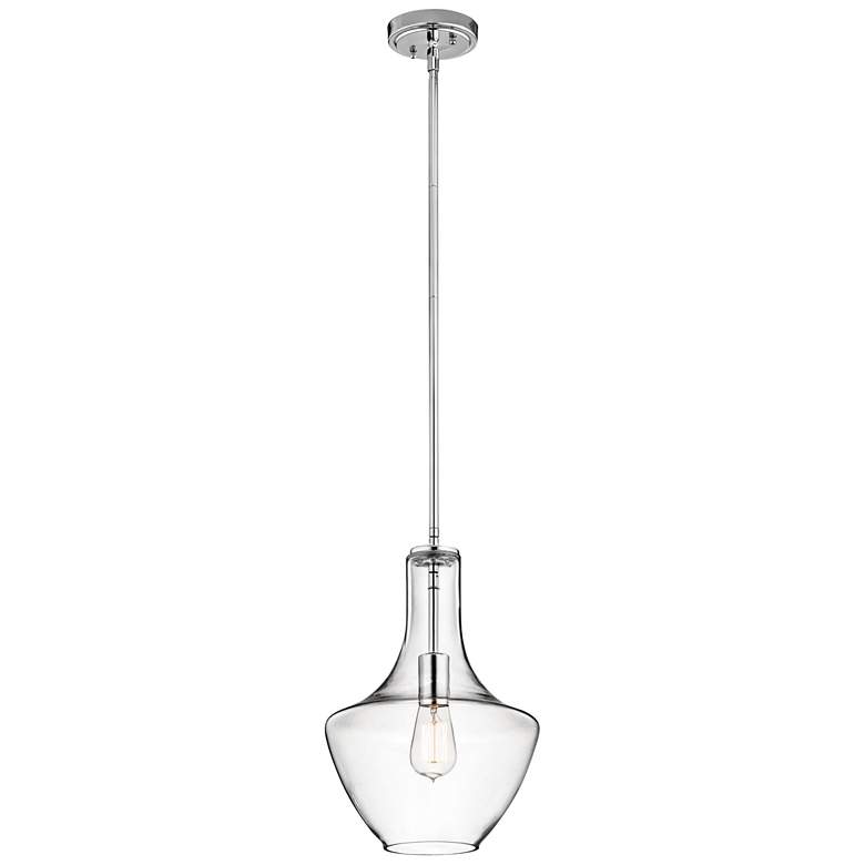 Image 4 Kichler Everly 10 1/2 inchW Chrome and Clear Glass Mini Pendant more views