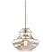 Kichler Everly 12" Wide Brushed Nickel Mercury Glass Mini Pendant