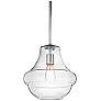 2_Kichler Everly 12" Wide Modern Chrome and Clear Glass Pendant Light