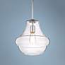 1_Kichler Everly 12" Wide Modern Chrome and Clear Glass Pendant Light