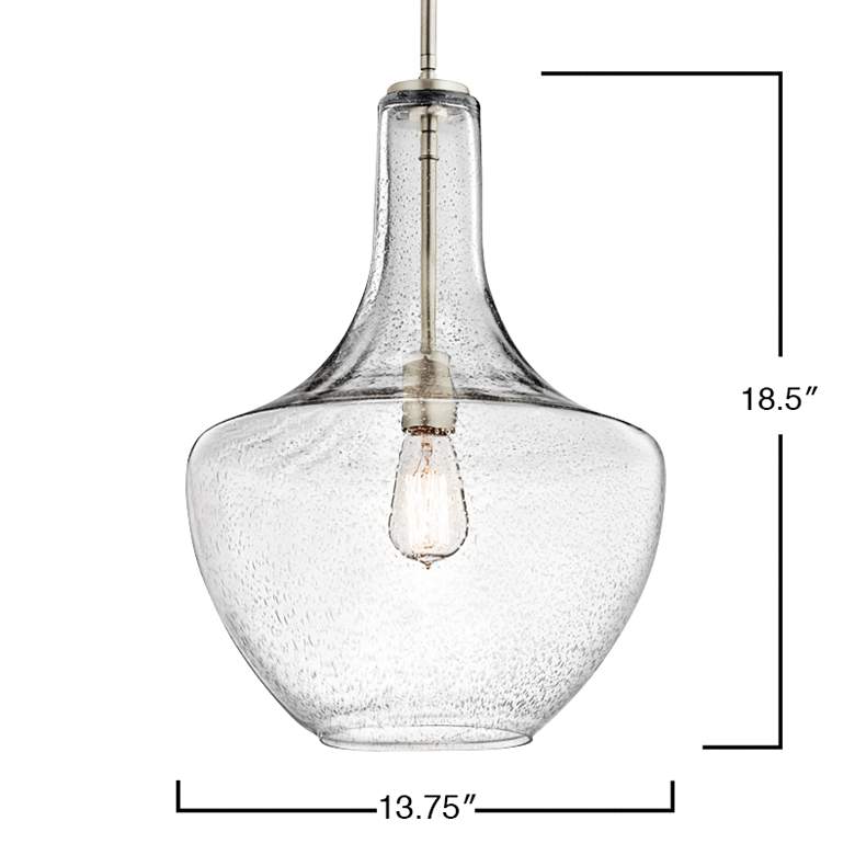 Image 4 Kichler Everly 13 3/4" Wide Brushed Nickel Pendant Light more views