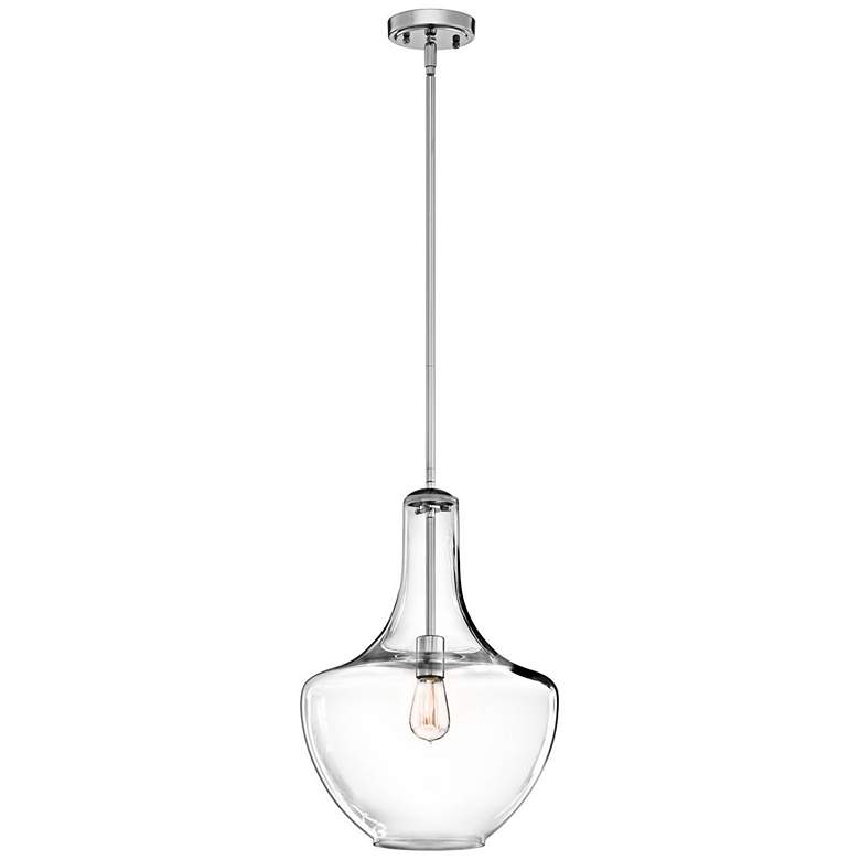 Image 3 Kichler Everly 13 3/4" Wide Chrome Mini Pendant more views