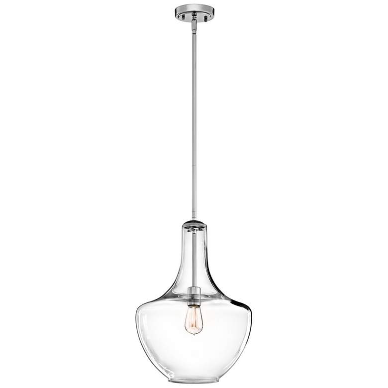 Image 3 Kichler Everly 13 3/4 inch Wide Chrome Mini Pendant more views