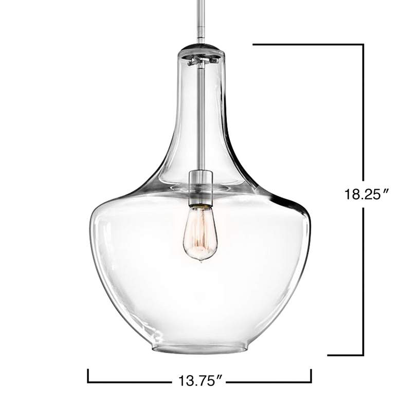 Image 4 Kichler Everly 13 3/4 inch Wide Chrome Mini Pendant more views