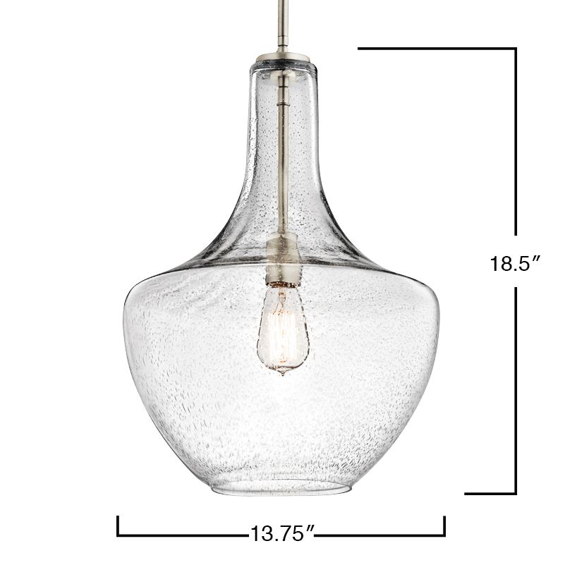 Image 4 Kichler Everly 13 3/4" Wide Nickel Clear Glass Pendant Light more views