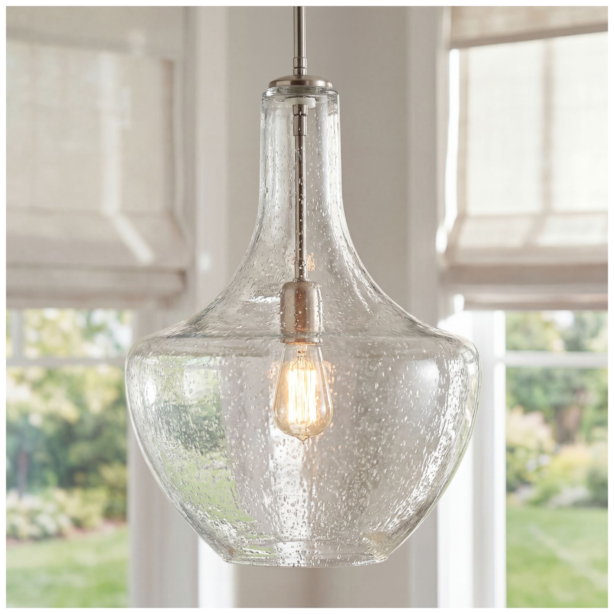 Image 5 Kichler Everly 13 3/4" Wide Nickel Clear Glass Pendant Light more views