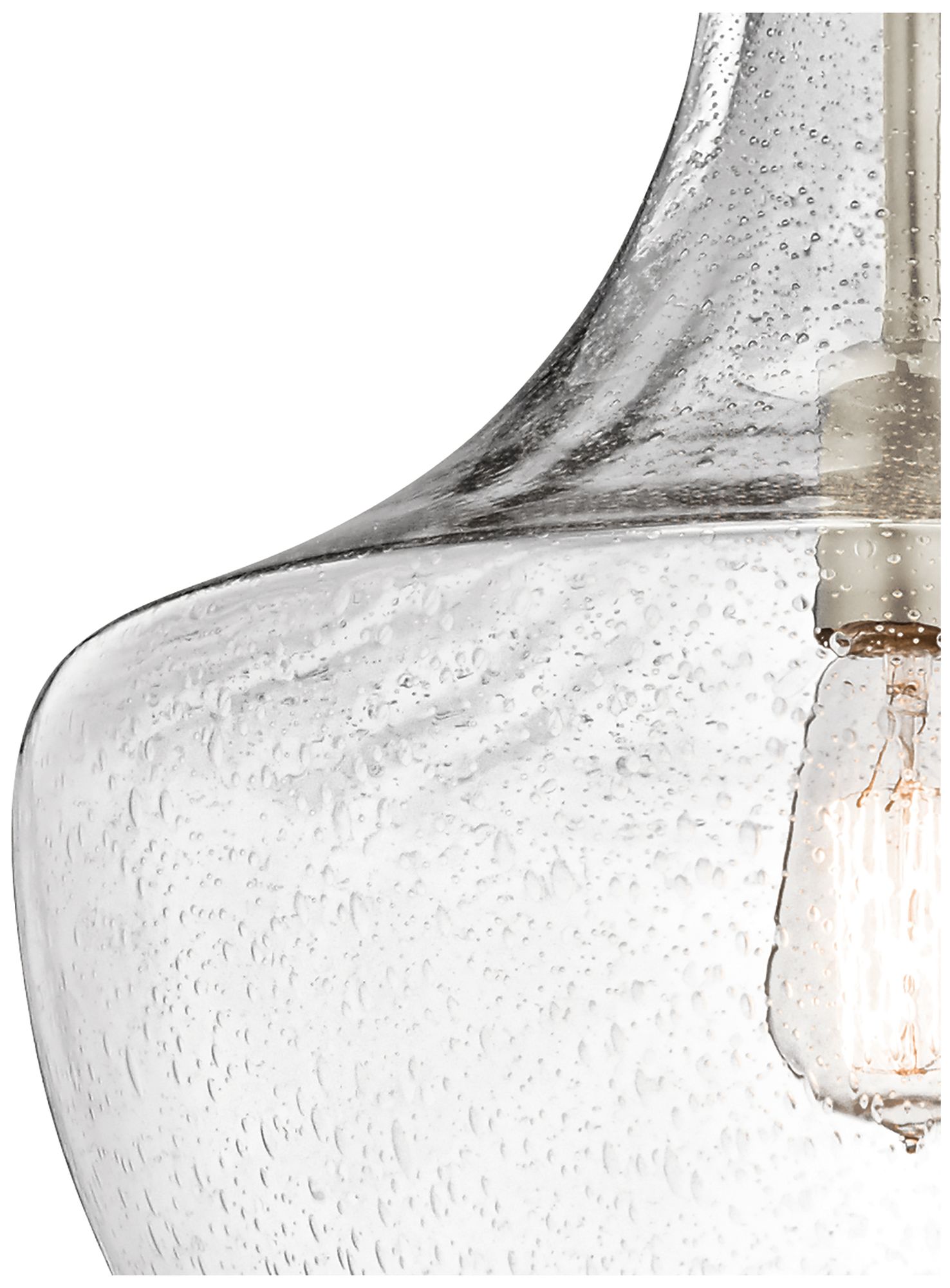 Kichler Everly 13 3/4" Wide Nickel Clear Glass Pendant Light