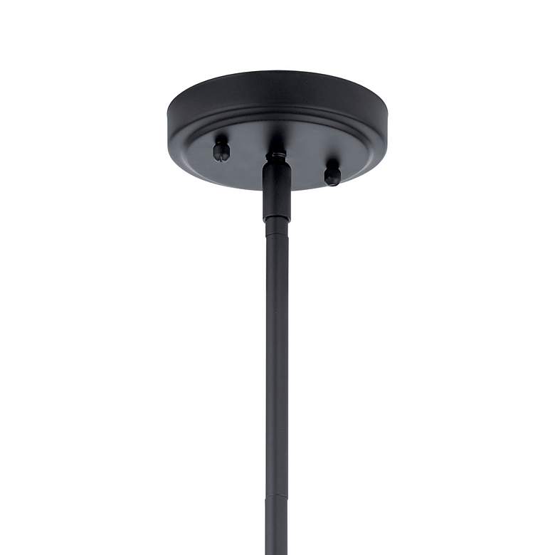 Image 4 Kichler Everly 14"W Black and Clear Glass Bell Pendant Light more views