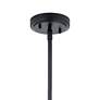 4_Kichler Everly 14"W Black and Clear Glass Bell Pendant Light more views