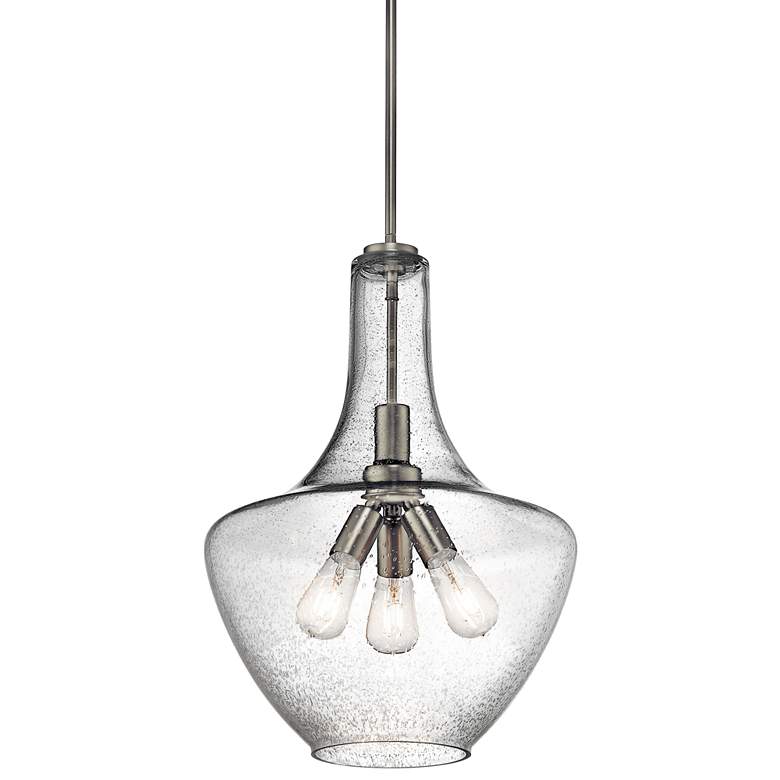 Kichler Everly 16&quot; Wide Brushed Nickel 3-Light Pendant