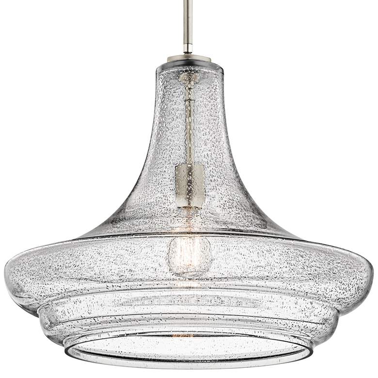 Image 2 Kichler Everly 19 inch Wide Brushed Nickel Pendant Light more views